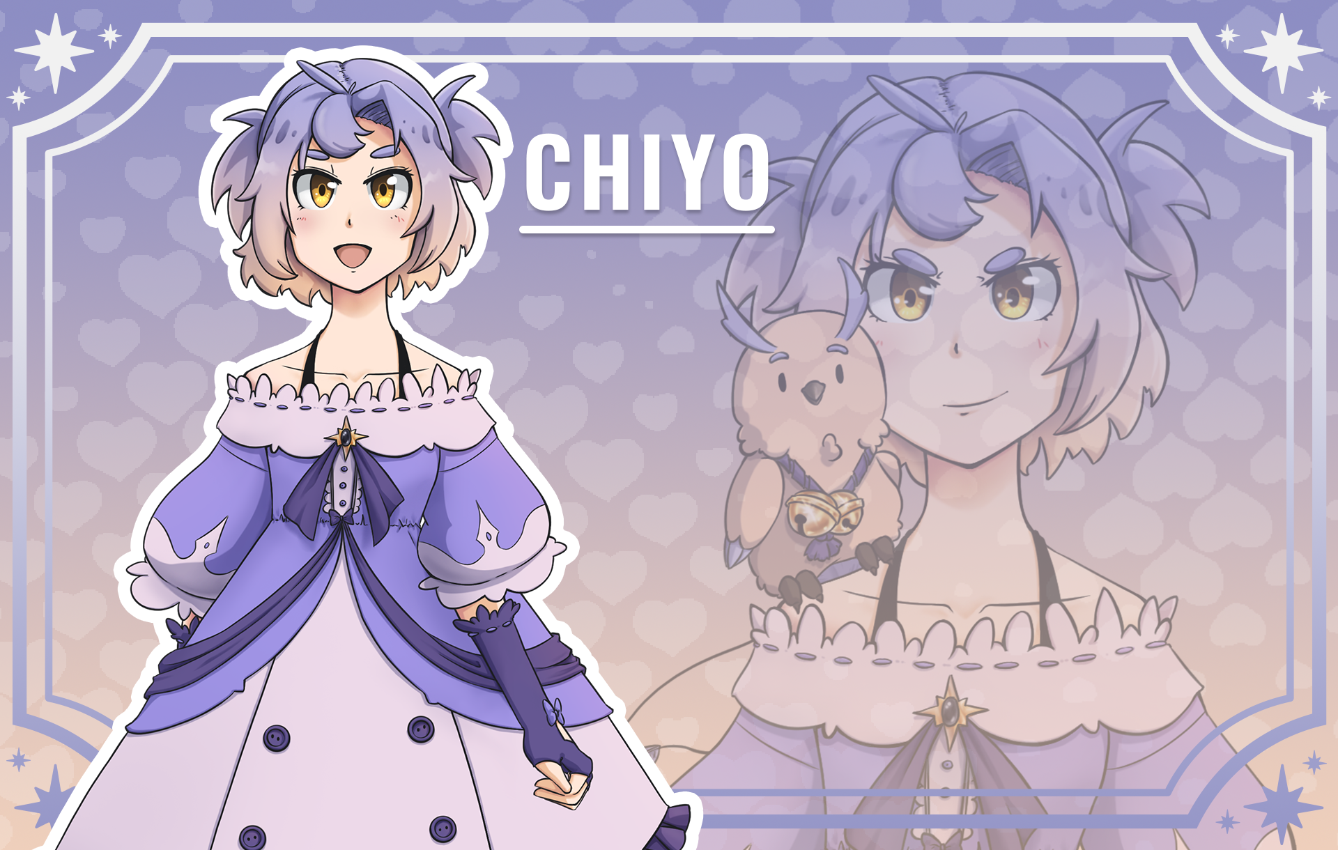 Chiyo - Magical girl Visual Novel Sprite