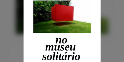 Cover image for no museu solitário / alone in the museum