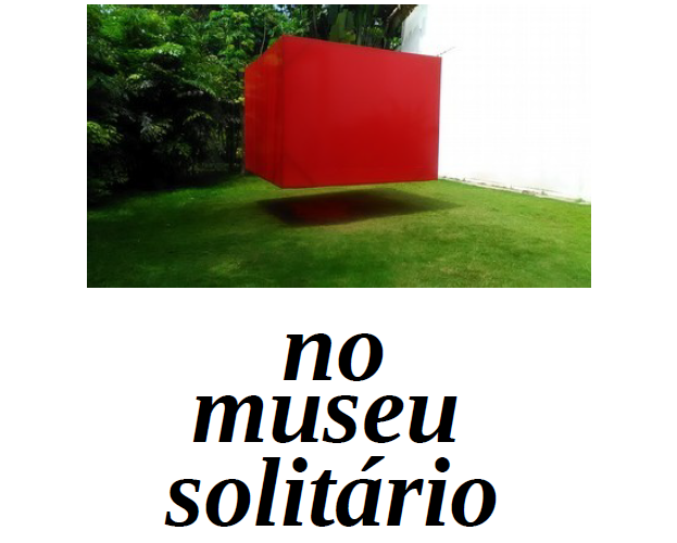 Cover image for no museu solitário / alone in the museum