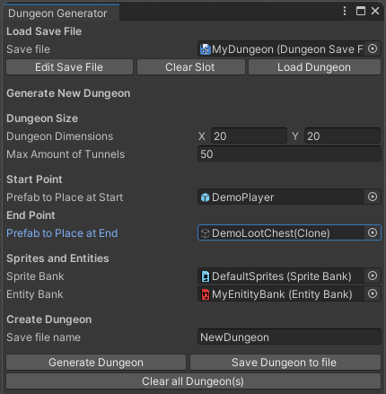 Dungeon Generator tool for Unity by ikke-noget