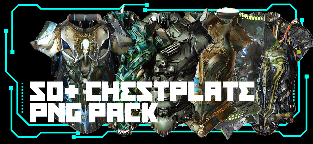 // 50 PACK // Ultra-High Fidelity PNG Chest Plates