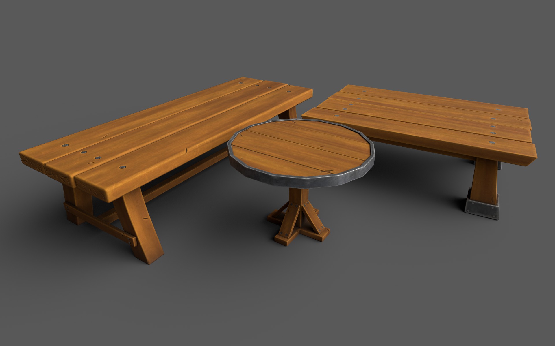 3D Low-Poly Tables