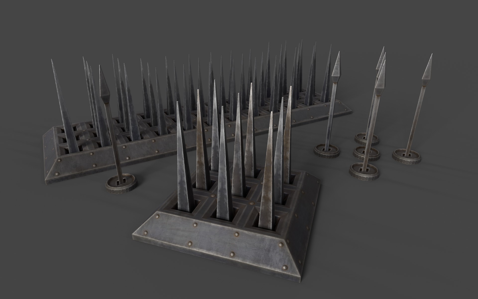 Low-Poly Spikes Traps