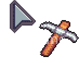 Minecraft Diamond Sword and Diamond cursor – Custom Cursor