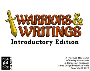 Warriors & Writings Introductory Edition   - A Print & Play, Roll & Write, Competitive, Fantasy Dungeon Crawler 
