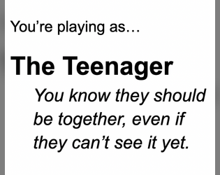 The Teenager--A Role for Warmer In The Winter TTRPG  