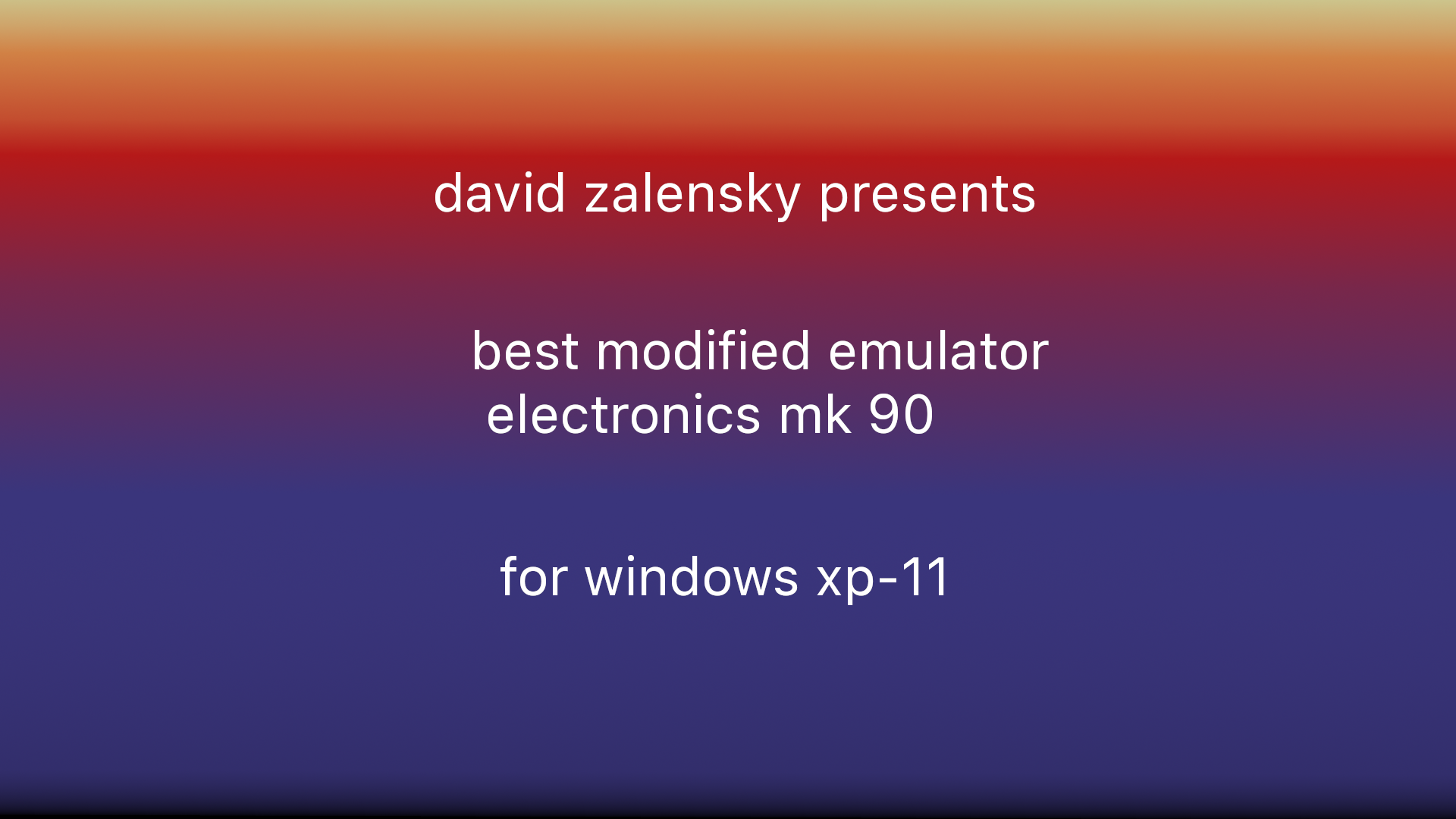 mk90 electronics (modified)