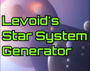 Levoid's Star System Generator  