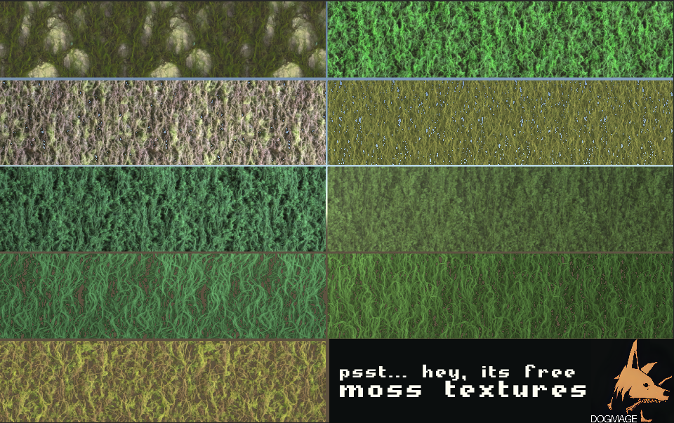Free Moss Tileable Textureas