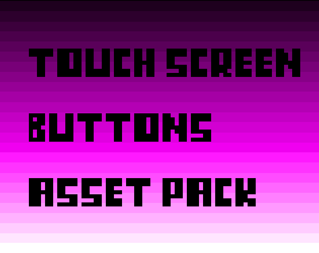 Touch screen Buttons asset pack(For 4 different types of games) by ...