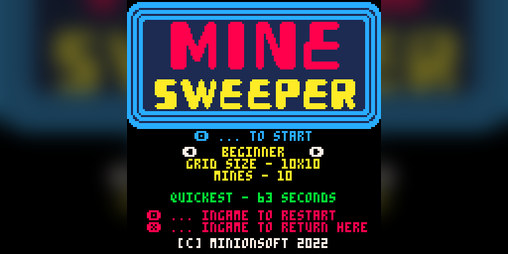 Cover image for Pico8 MineSweeper