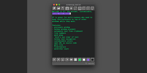 Cover image for OT - Sticky Text Editor