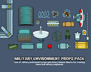 Top down FREE game assets - army camp - 2dgameartguru Free assets