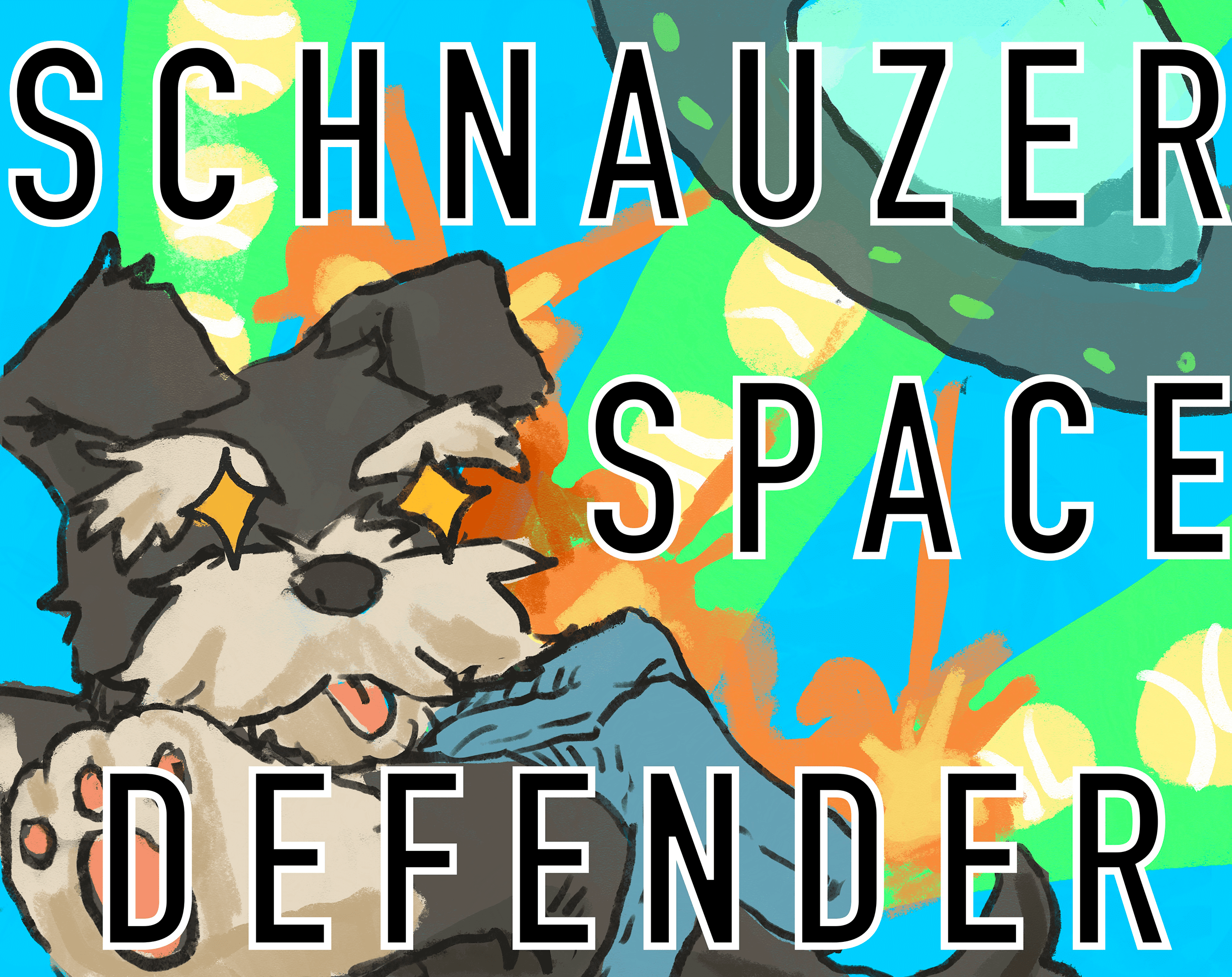 Schnauzer Space Defender