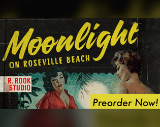 Print Preorder Moonlight on Roseville Beach  