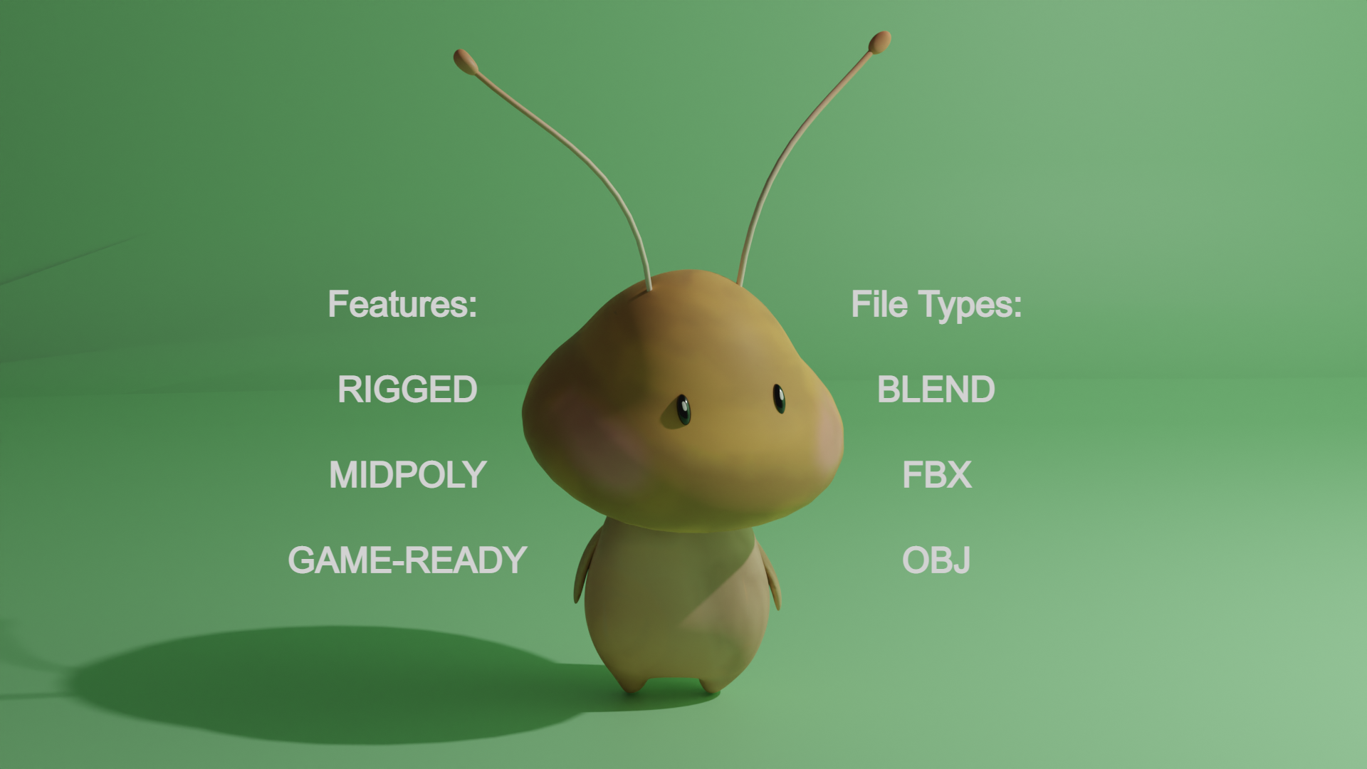 Moosh [Rigged Character 3D Model]