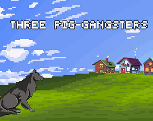 Three pig-gangsters