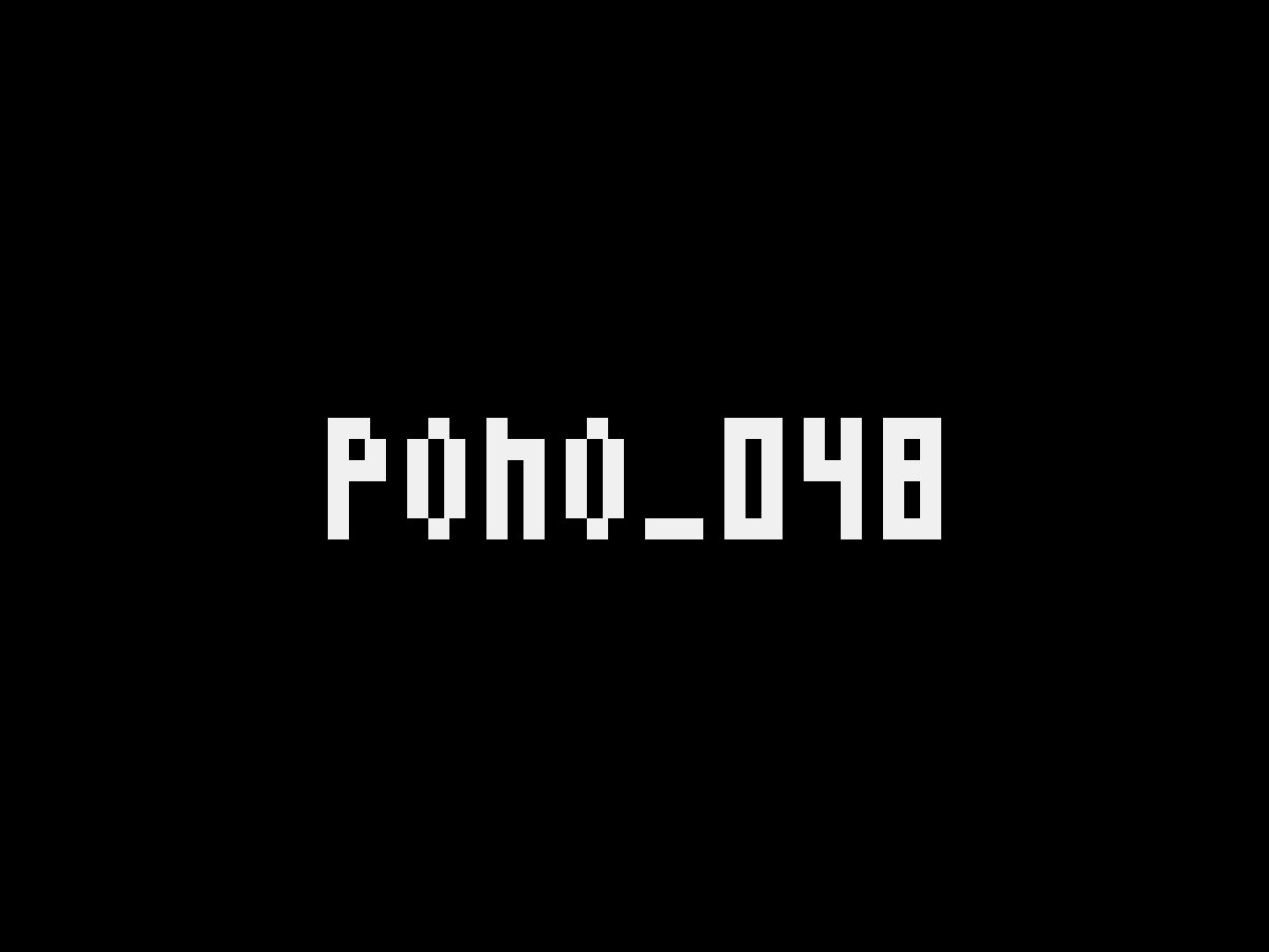 Pono_048 - Light Monospace Pixel Font
