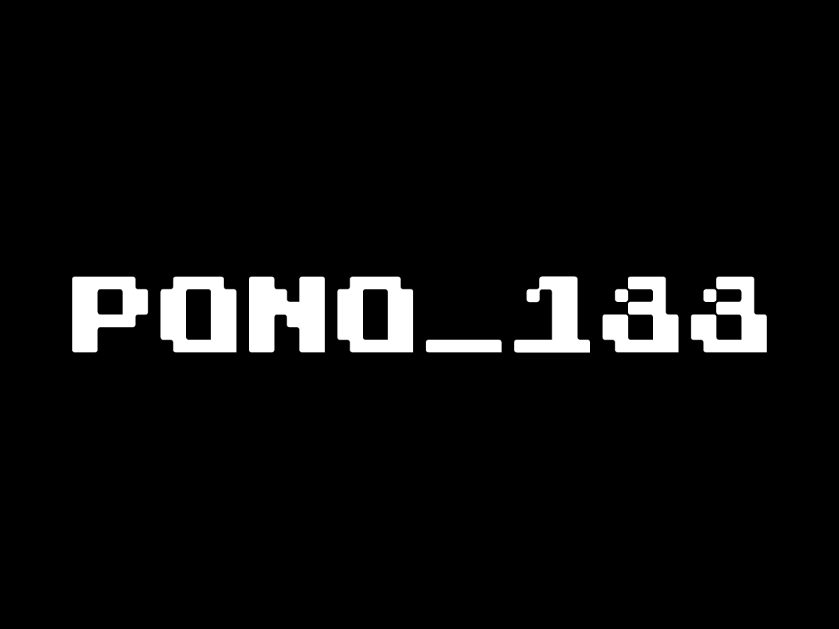 Pono_188 - Soft Edge Regular Monospace Pixel Font