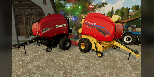 Cover image for New Holland and Case IH Roll-Belt Round Baler FS22