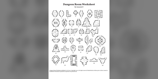 Cover image for Dungeon Room Worksheet
