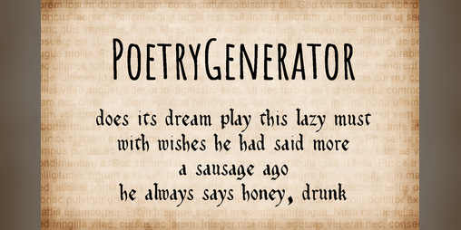 Cover image for PoetryGenerator