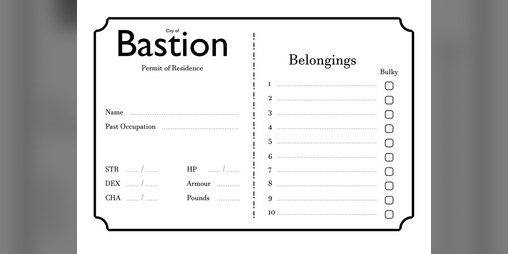 Cover image for Electric Bastionland Permit of Residence