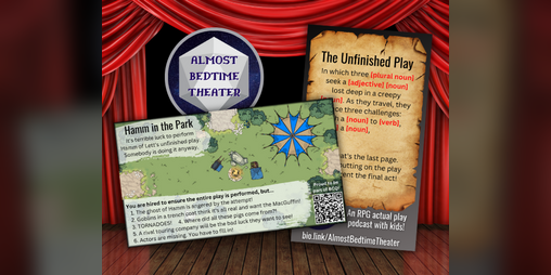 Cover image for Almost Bedtime Theater - Business Card Quest 2023!