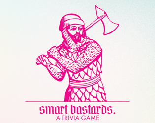 Smart Bastards.: A Trivia Game   - A deck of playing cards, and a trivia game. 