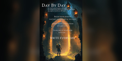 Cover image for Day by Day - Worldbuilding templates for e-ink notebooks and devices.