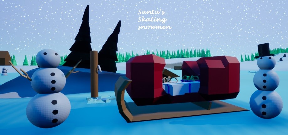 Santa's Skating Snowmen (winterwonderjam 2022 entry)