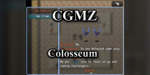 Cover image for [CGMZ] Colosseum for RPG Maker MZ