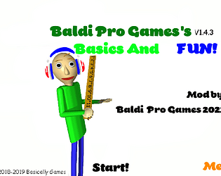 Baldi Pro Games's Basics And Fun!