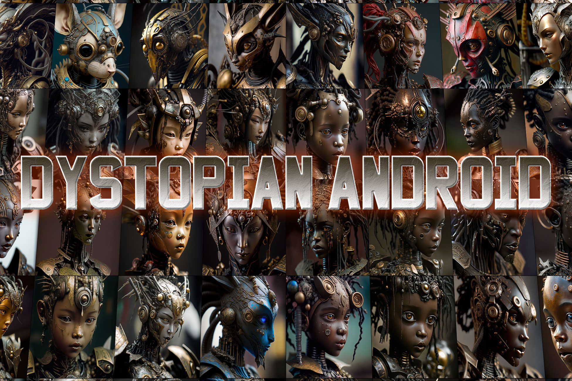 Dystopian Android - Sci-Fi FPS Character Icons