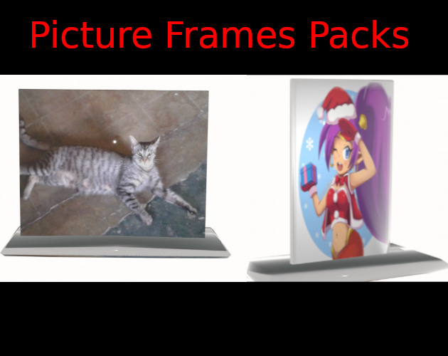 Glass Picture Frames LowPoly 3d Models by ESB Linux Custom Software