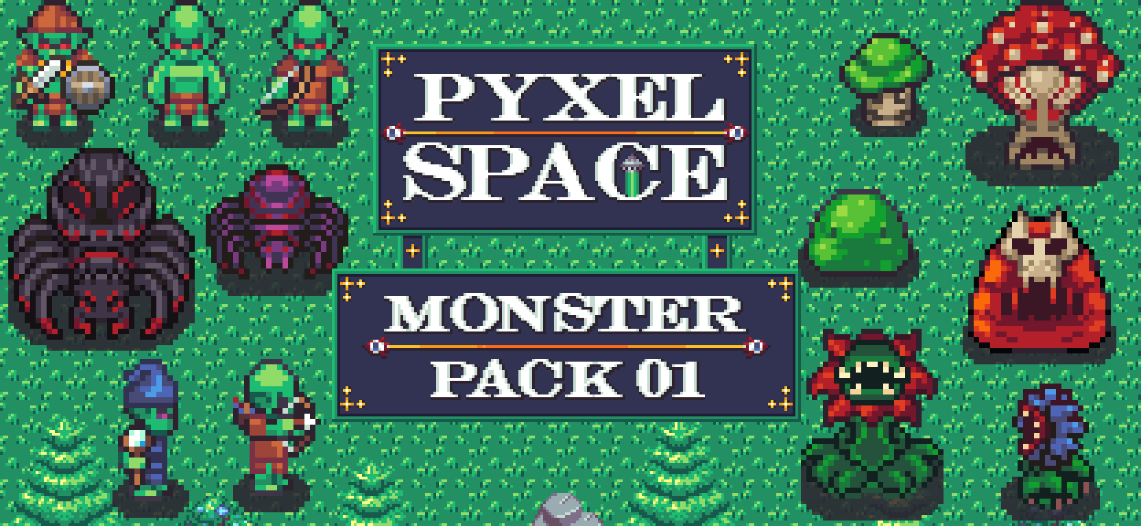 Pyxel Space - Monsters Sprites Pack