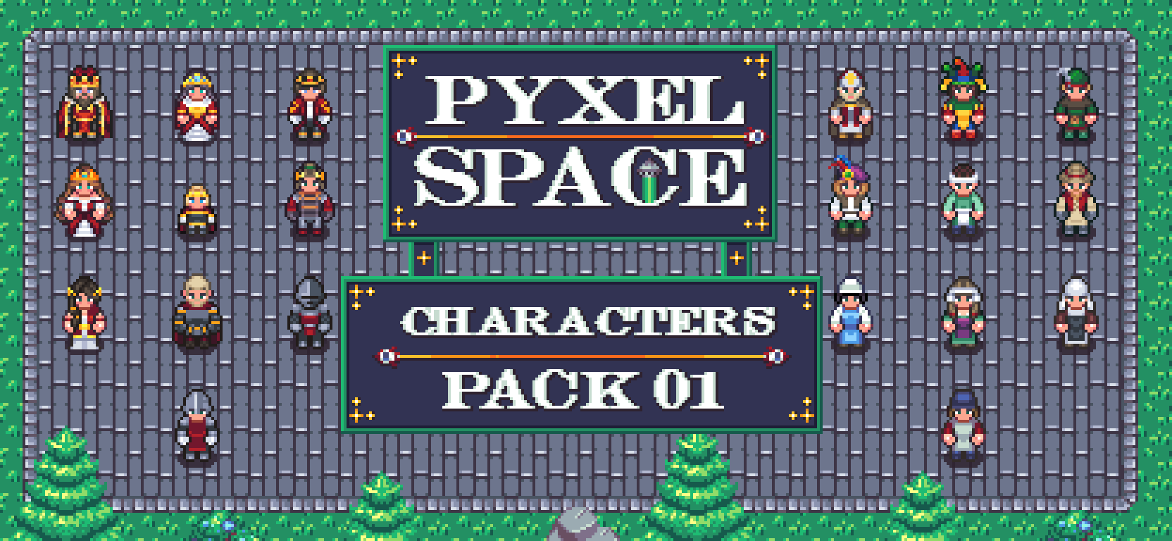 Pyxel Space - Characters Sprites Pack