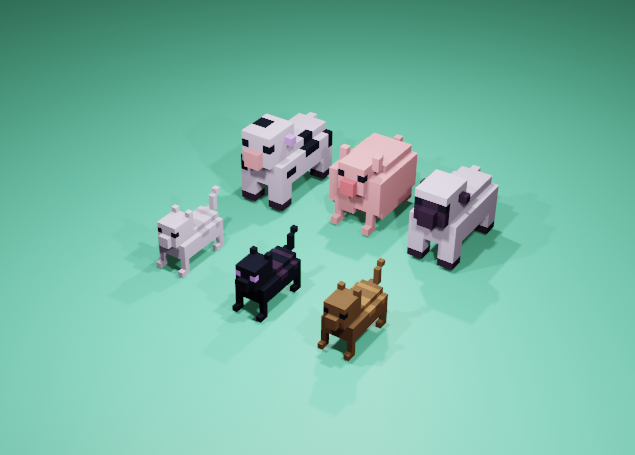 Cubic Animals By Joao9396