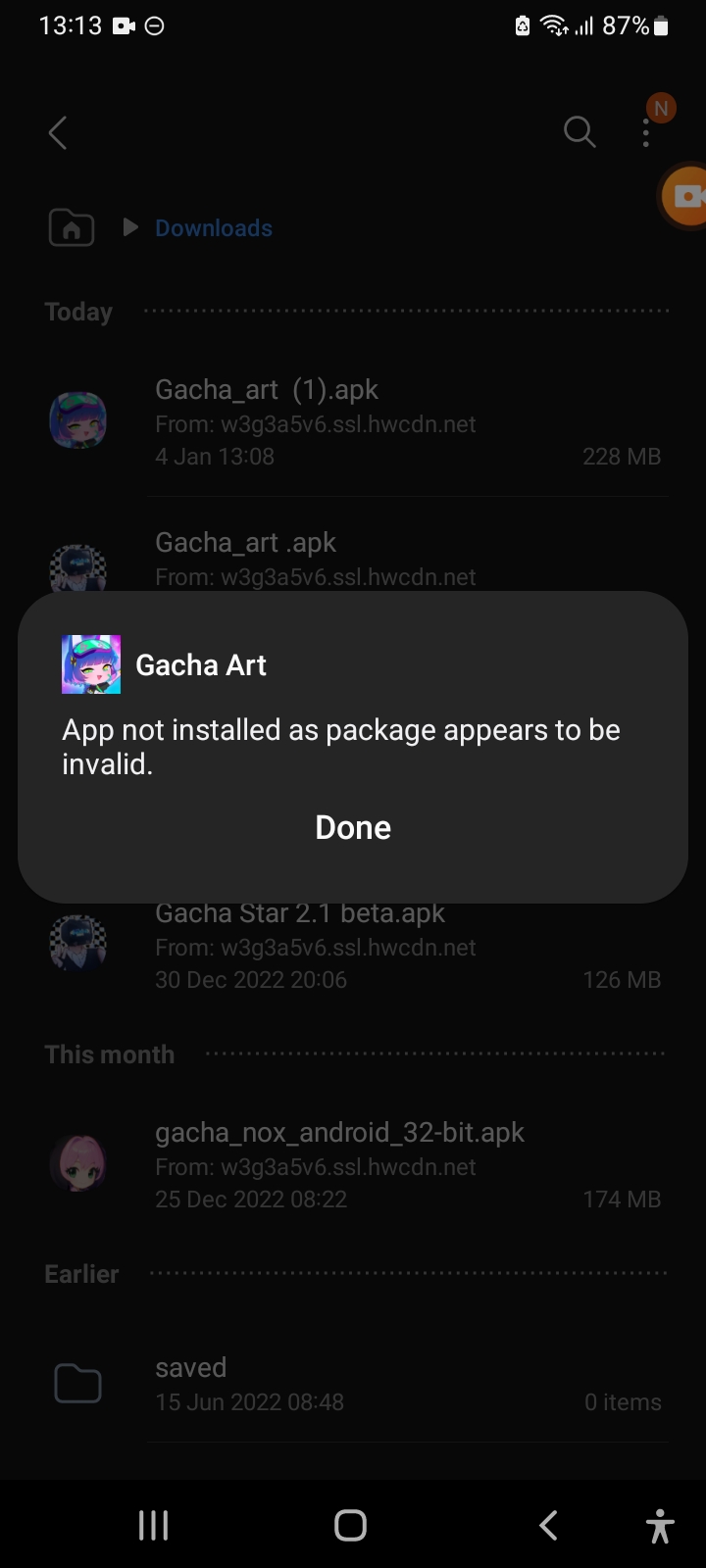 It doesn't want me to install it :( I don't even have Gacha Club