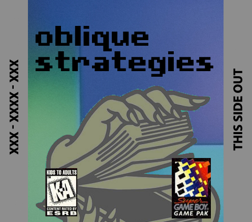 Oblique Strategies Label