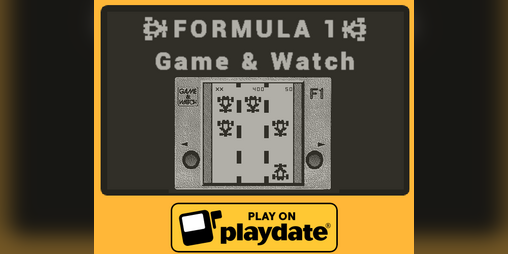 Cover image for Formula 1 Game & Watch (Playdate + Windows + Mac)