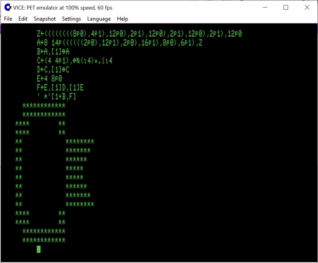 C64 Birthday logo jam in SuperPET APL by solarbreeze for C= (Commodore ...