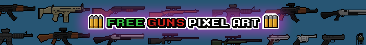 Free Guns Pixel Art