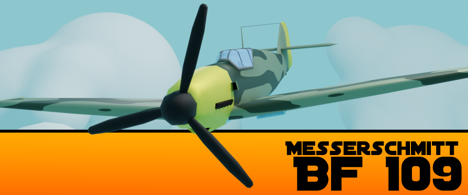 Messerschmitt Bf 109 (Low Poly & Game Ready)