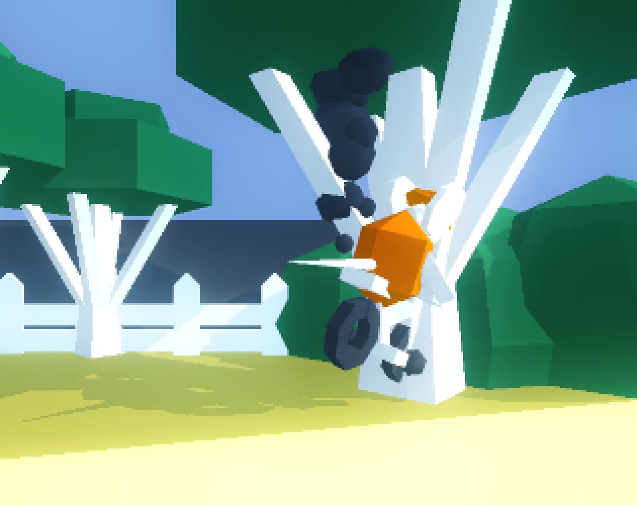 Cover image for Ramming into trees