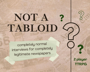 Not a Tabloid   - a 2 player comedy interview game 