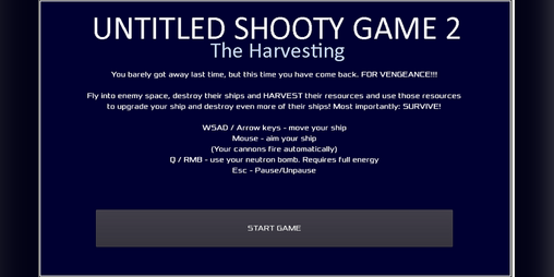 Cover image for Untitled Shooty Game 2: The Harvesting
