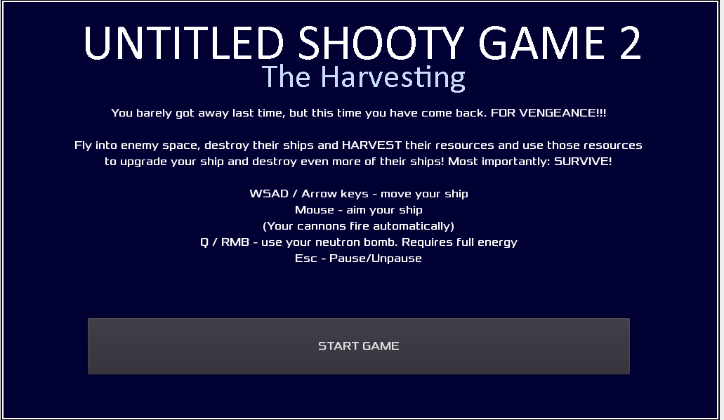 Cover image for Untitled Shooty Game 2: The Harvesting