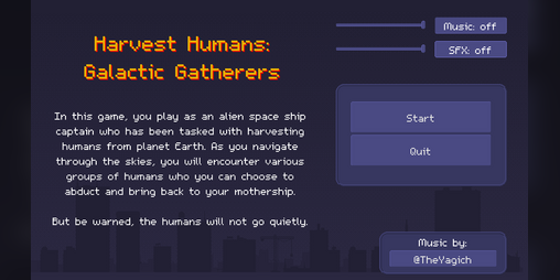Cover image for Harvest Humans: Galactic Gatherers