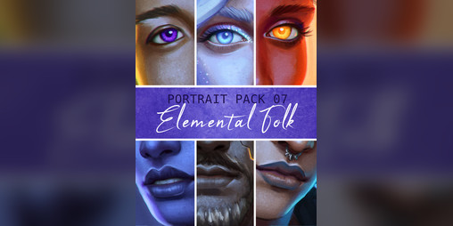 Cover image for Portrait Pack 07 - Elemental Folk